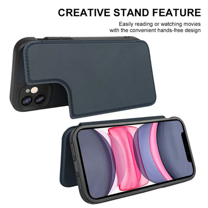 For iPhone 11 Magnetic Case RCS Eco Friendly Flip Phone Cover with Kickstand RFID Blocking