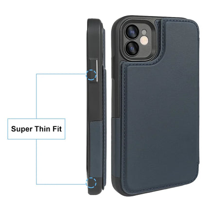 For iPhone 11 Magnetic Case RCS Eco Friendly Flip Phone Cover with Kickstand RFID Blocking