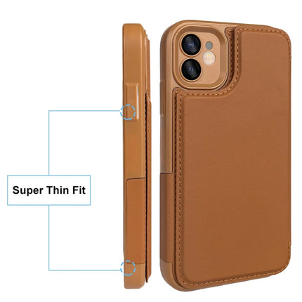 For iPhone 11 Magnetic Case RCS Eco Friendly Flip Phone Cover with Kickstand RFID Blocking