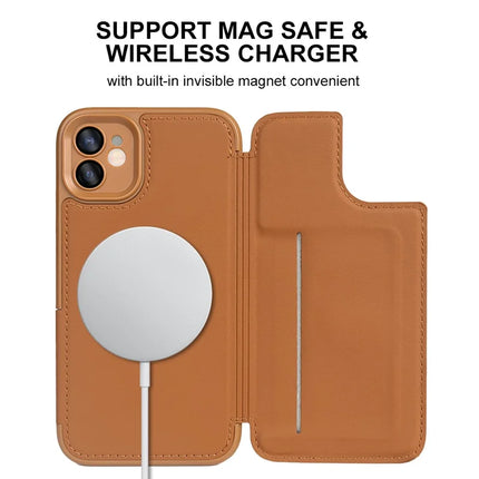 For iPhone 11 Magnetic Case RCS Eco Friendly Flip Phone Cover with Kickstand RFID Blocking