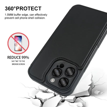 For iPhone 13 Pro Max Magnetic Case RCS Eco Friendly Flip Phone Cover with Kickstand RFID Blocking