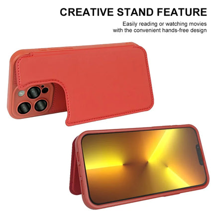 For iPhone 13 Pro Max Magnetic Case RCS Eco Friendly Flip Phone Cover with Kickstand RFID Blocking