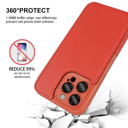 For iPhone 13 Pro Max Magnetic Case RCS Eco Friendly Flip Phone Cover with Kickstand RFID Blocking