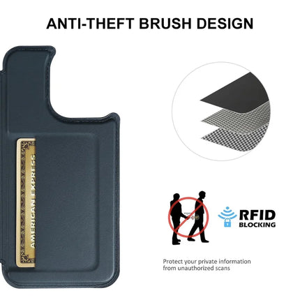 For iPhone 13 Pro Max Magnetic Case RCS Eco Friendly Flip Phone Cover with Kickstand RFID Blocking