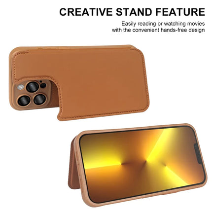 For iPhone 13 Pro Max Magnetic Case RCS Eco Friendly Flip Phone Cover with Kickstand RFID Blocking
