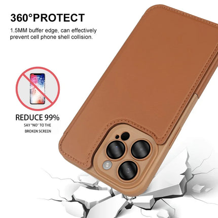 For iPhone 13 Pro Max Magnetic Case RCS Eco Friendly Flip Phone Cover with Kickstand RFID Blocking