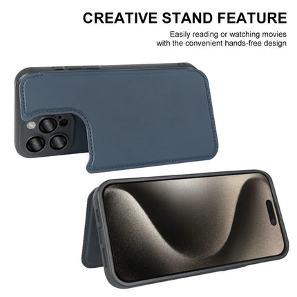 For iPhone 15 Pro Max Magnetic Case RCS Eco Friendly Flip Phone Cover with Kickstand RFID Blocking