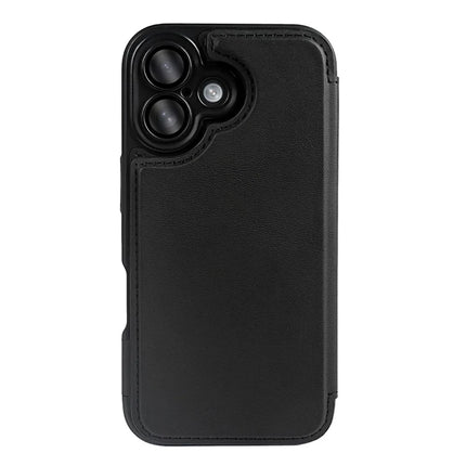 For iPhone 16 Magnetic Case RCS Eco Friendly Flip Phone Cover with Kickstand RFID Blocking