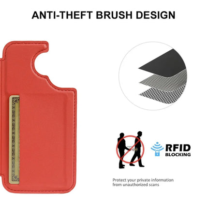 For iPhone 16 Magnetic Case RCS Eco Friendly Flip Phone Cover with Kickstand RFID Blocking