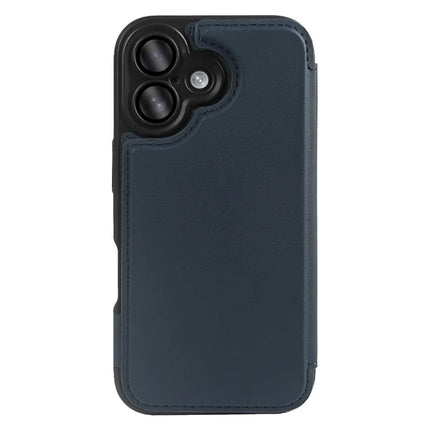 For iPhone 16 Magnetic Case RCS Eco Friendly Flip Phone Cover with Kickstand RFID Blocking