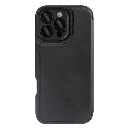 For iPhone 16 Pro Max Magnetic Case RCS Eco Friendly Flip Phone Cover with Kickstand RFID Blocking