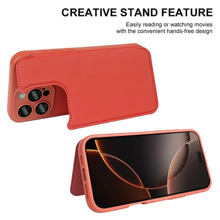 For iPhone 16 Pro Max Magnetic Case RCS Eco Friendly Flip Phone Cover with Kickstand RFID Blocking