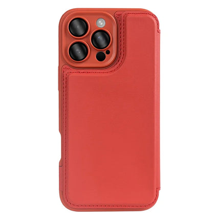 For iPhone 16 Pro Max Magnetic Case RCS Eco Friendly Flip Phone Cover with Kickstand RFID Blocking