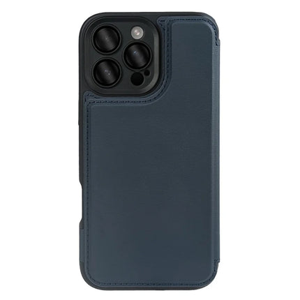 For iPhone 16 Pro Max Magnetic Case RCS Eco Friendly Flip Phone Cover with Kickstand RFID Blocking