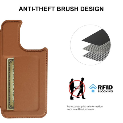 For iPhone 16 Pro Max Magnetic Case RCS Eco Friendly Flip Phone Cover with Kickstand RFID Blocking