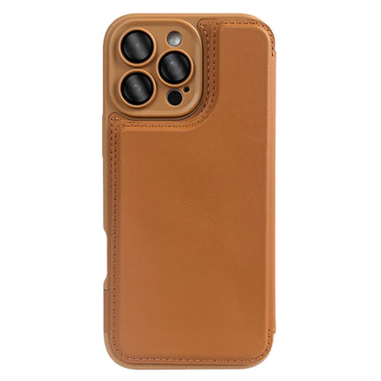 For iPhone 16 Pro Max Magnetic Case RCS Eco Friendly Flip Phone Cover with Kickstand RFID Blocking