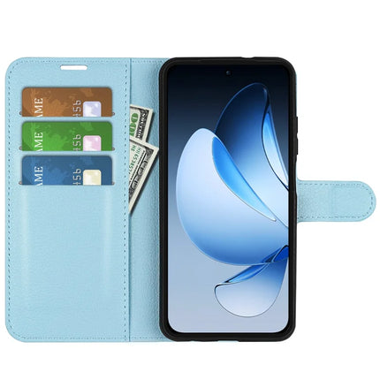 For Oppo Reno13 5G (Global) Case Litchi Texture Shockproof Leather Wallet Phone Cover