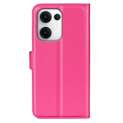 For Oppo Reno13 5G (Global) Case Litchi Texture Shockproof Leather Wallet Phone Cover