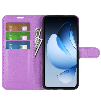 For Oppo Reno13 Pro 5G Case Litchi Texture Shockproof Leather Wallet Phone Cover