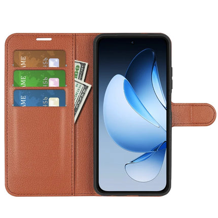 For Oppo Reno13 Pro 5G Case Litchi Texture Shockproof Leather Wallet Phone Cover