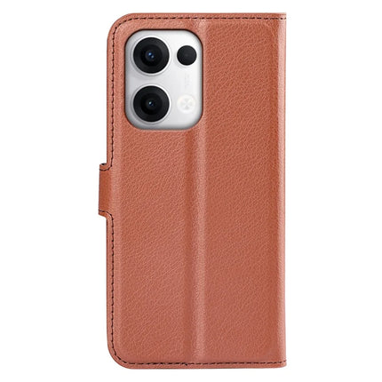 For Oppo Reno13 Pro 5G Case Litchi Texture Shockproof Leather Wallet Phone Cover