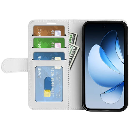 For Oppo Reno13 Pro 5G Wallet Case Crazy Horse Texture Stand Leather Phone Cover