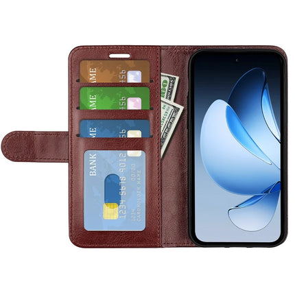 For Oppo Reno13 Pro 5G Wallet Case Crazy Horse Texture Stand Leather Phone Cover