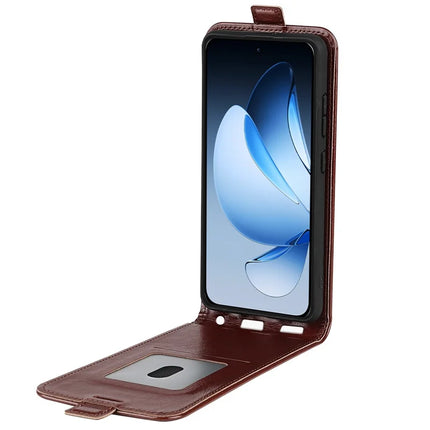 For Oppo Reno13 Pro 5G Case with Card Slots Vertical Flip Leather Phone Cover
