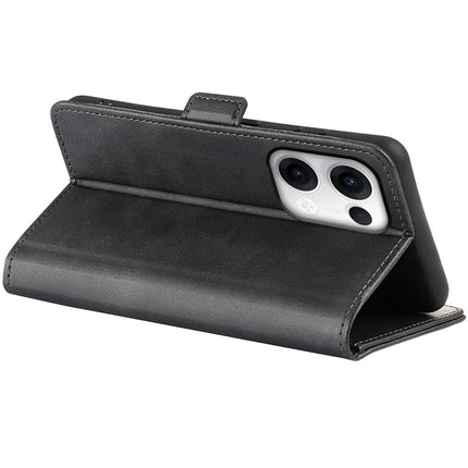 For Oppo Reno13 Pro 5G Stand Case Calf Texture Leather Wallet Phone Cover