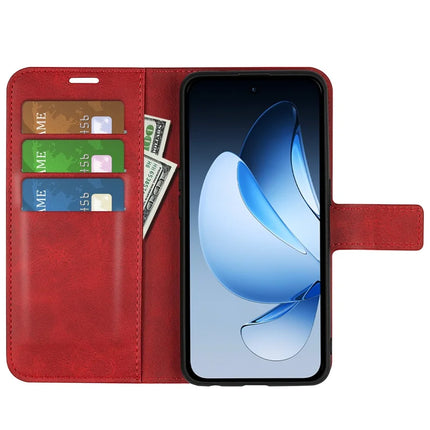 For Oppo Reno13 Pro 5G Stand Case Anti-Scratch Calf Texture Leather Phone Cover