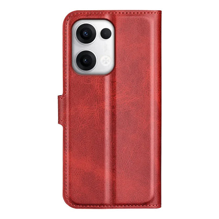For Oppo Reno13 Pro 5G Stand Case Anti-Scratch Calf Texture Leather Phone Cover