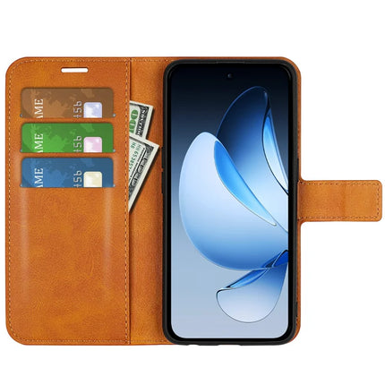 For Oppo Reno13 Pro 5G Stand Case Anti-Scratch Calf Texture Leather Phone Cover
