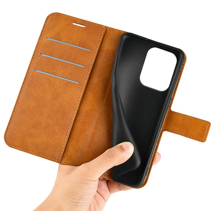 For Oppo Reno13 Pro 5G Stand Case Anti-Scratch Calf Texture Leather Phone Cover