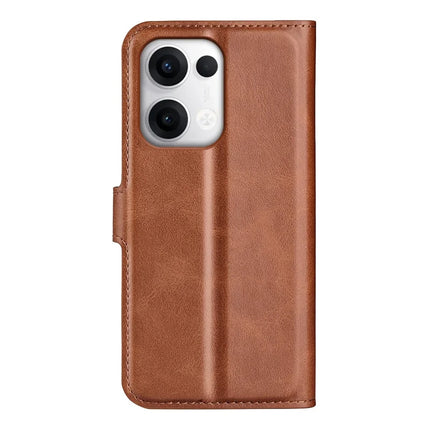 For Oppo Reno13 Pro 5G Stand Case Anti-Scratch Calf Texture Leather Phone Cover
