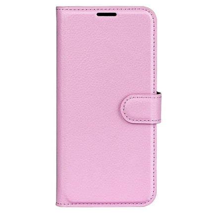 For Motorola Moto E15 4G Case Litchi Texture Shockproof Leather Wallet Phone Cover