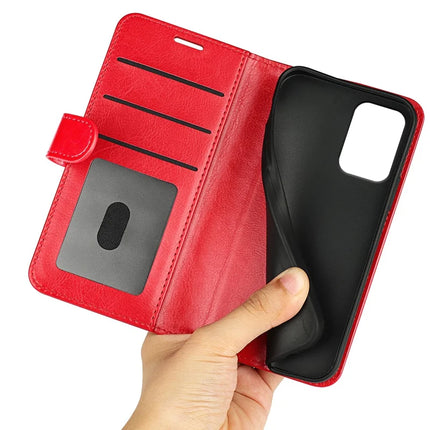 For Motorola Moto E15 4G Wallet Case Crazy Horse Texture Stand Leather Phone Cover