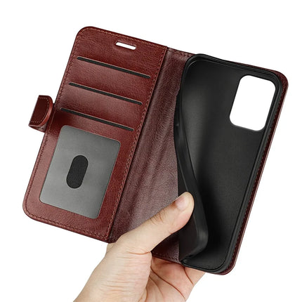 For Motorola Moto E15 4G Wallet Case Crazy Horse Texture Stand Leather Phone Cover