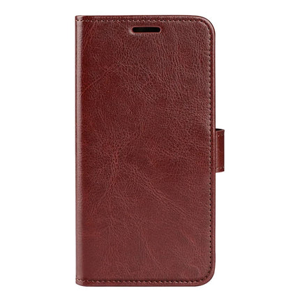 For Motorola Moto E15 4G Wallet Case Crazy Horse Texture Stand Leather Phone Cover
