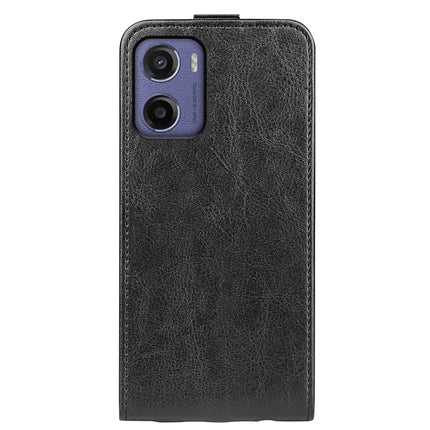 For Motorola Moto E15 4G Case with Card Slots Vertical Flip Leather Phone Cover