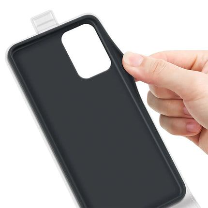 For Motorola Moto E15 4G Case with Card Slots Vertical Flip Leather Phone Cover