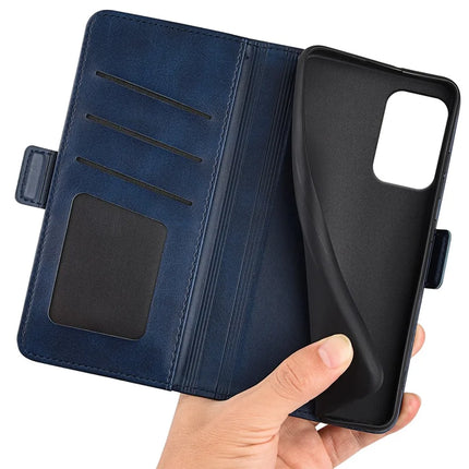 For Motorola Moto E15 4G Stand Case Calf Texture Leather Wallet Phone Cover