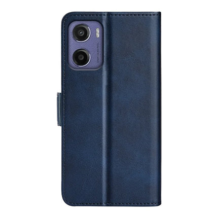 For Motorola Moto E15 4G Stand Case Calf Texture Leather Wallet Phone Cover