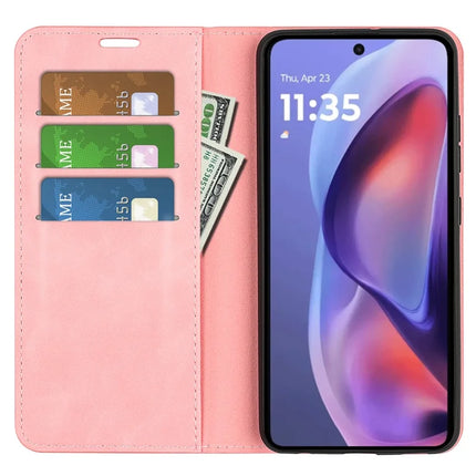 For Motorola Moto E15 4G Case Skin Touch Leather Wallet Phone Cover