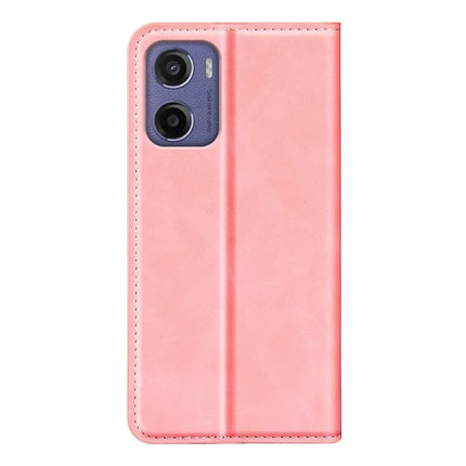 For Motorola Moto E15 4G Case Skin Touch Leather Wallet Phone Cover