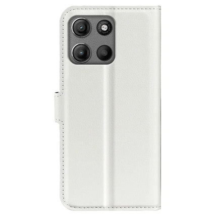 For Motorola Moto G15 4G Case Litchi Texture Shockproof Leather Wallet Phone Cover