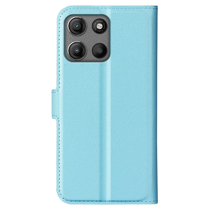 For Motorola Moto G15 4G Case Litchi Texture Shockproof Leather Wallet Phone Cover