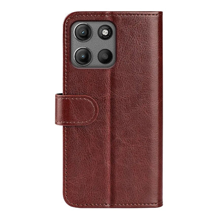 For Motorola Moto G15 4G Wallet Case Crazy Horse Texture Stand Leather Phone Cover