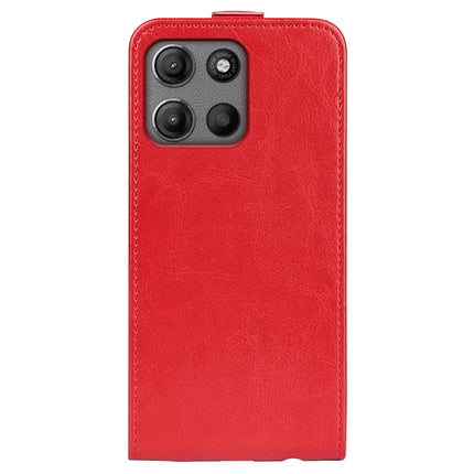 For Motorola Moto G15 4G Case with Card Slots Vertical Flip Leather Phone Cover