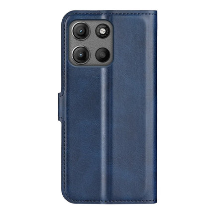 For Motorola Moto G15 4G Stand Case Anti-Scratch Calf Texture Leather Phone Cover
