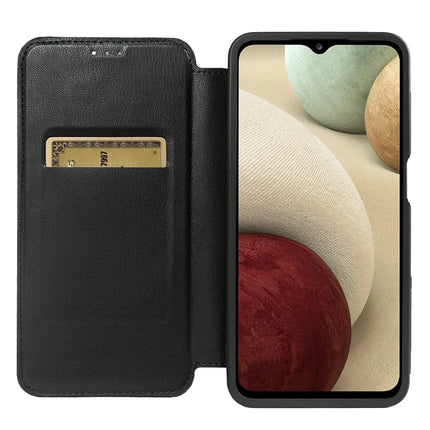 For Samsung Galaxy A12 Magnetic Case Eco-Friendly RPET Leather Phone Cover GRS Certified